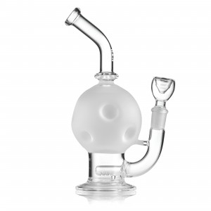 HEMPER - 7.5" Moonlit Sip - Full Moon Sand Blasted Water Pipe - [WP0921]